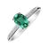 Prsteň s diamantmi a smaragdom Lauriene2