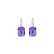 Náušnice s diamantmi a ametystom Mireth2
