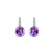 Náušnice s diamantmi a ametystom Zorabelle2