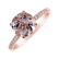 Prsteň s diamantmi a morganitom Zorabelle2