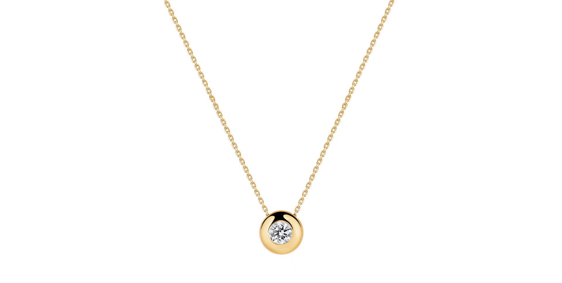 Náhrdelník s diamantom Sweet Dot