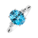 Prsteň s diamantmi a topásom Asuan2