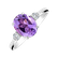 Prsteň s diamantmi a ametystom Asuan2