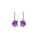 Náušnice s diamantmi a ametystom Carleton2