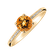 Prsteň s diamantmi a citrínom Satin2