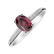 Prsteň s diamantmi a rhodolitom Lauriene2