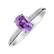 Prsteň s diamantmi a ametystom Lauriene2