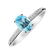 Prsteň s diamantmi a topásom Lauriene2