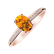 Prsteň s diamantmi a citrínom Lauriene2
