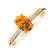 Prsteň s diamantmi a citrínom Lauriene2