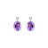 Náušnice s diamantom a ametystom Annelise2