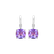 Náušnice s diamantom a ametystom Mirabel2