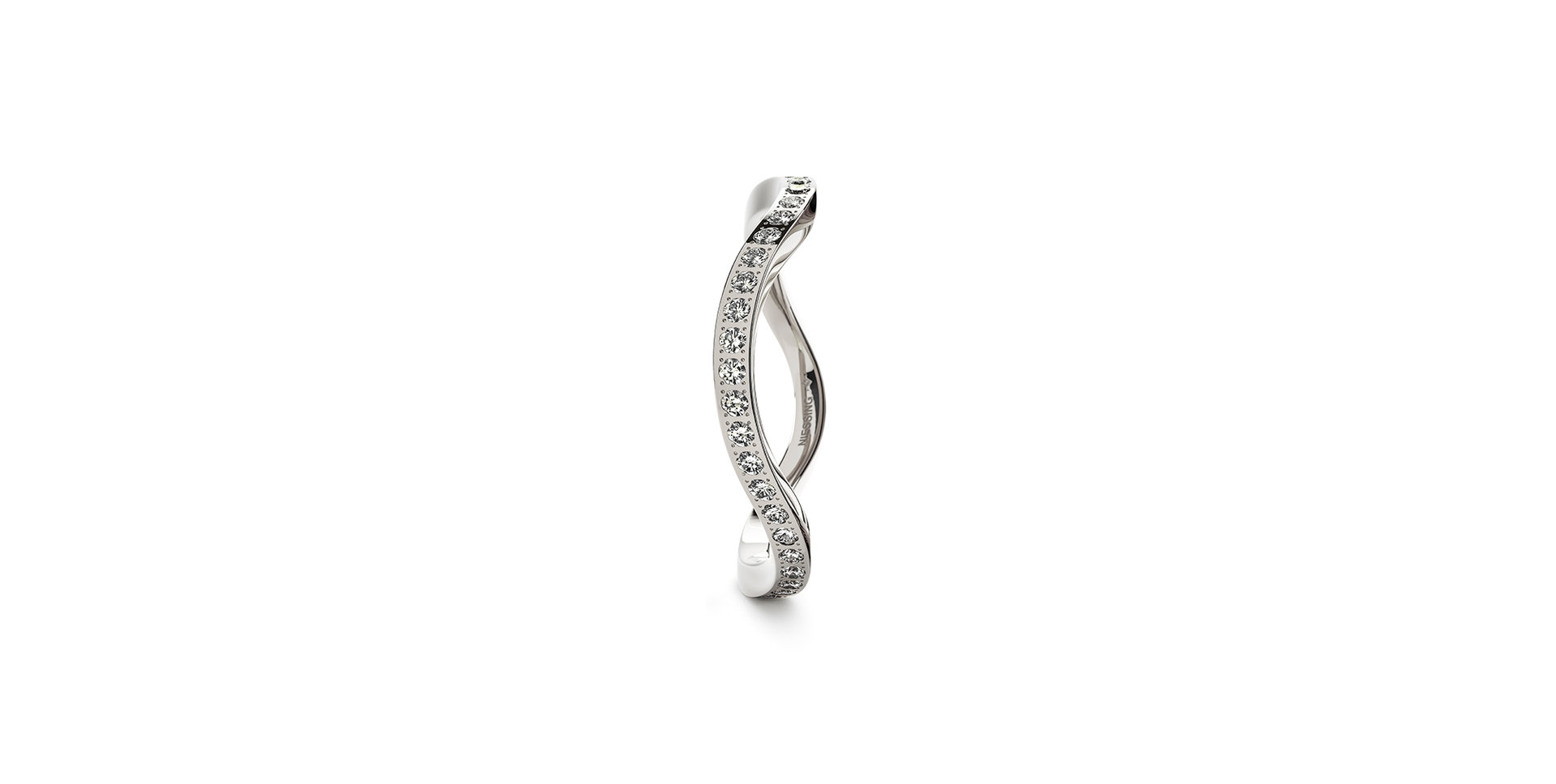 Prsteň s diamantmi Setario Wave Diamond