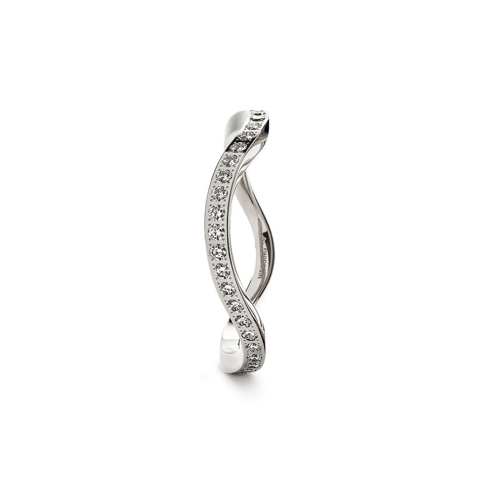 Prsteň s diamantmi Setario Wave Diamond