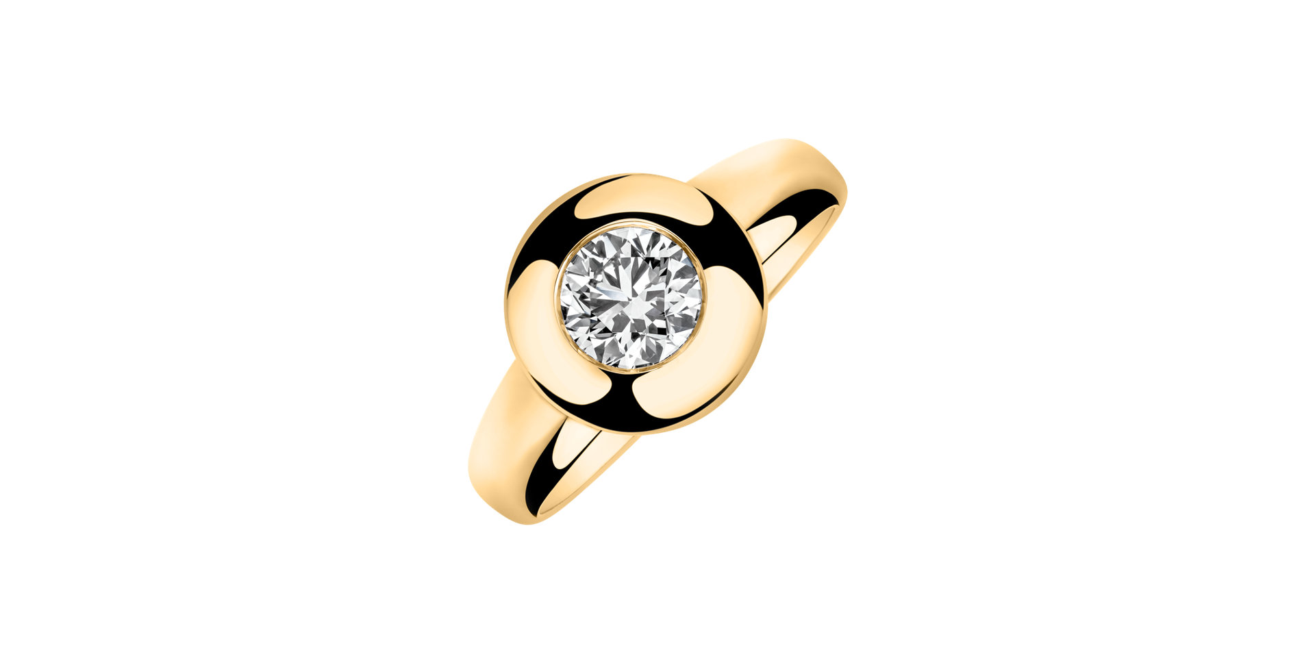 Prsteň s diamantom Circle of Light