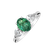 Prsteň s diamantmi a smaragdom Fiona2