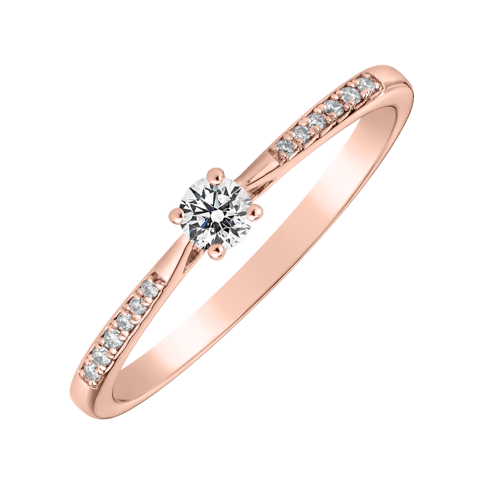 Prsteň s diamantmi Pure Love