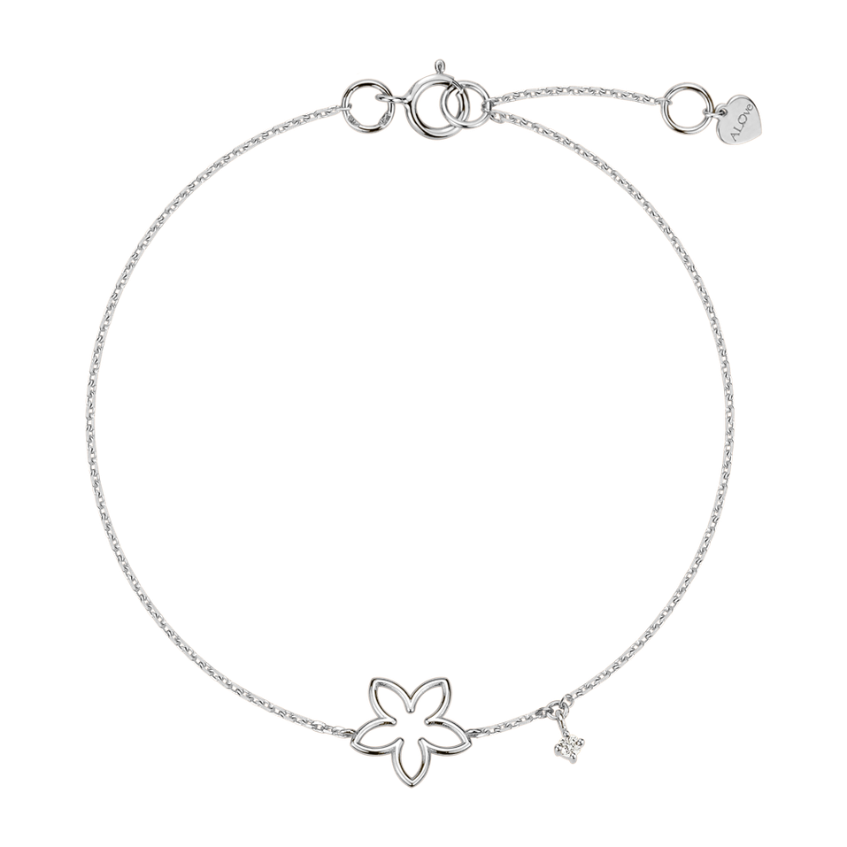 Náramok s diamantom Flowery dream