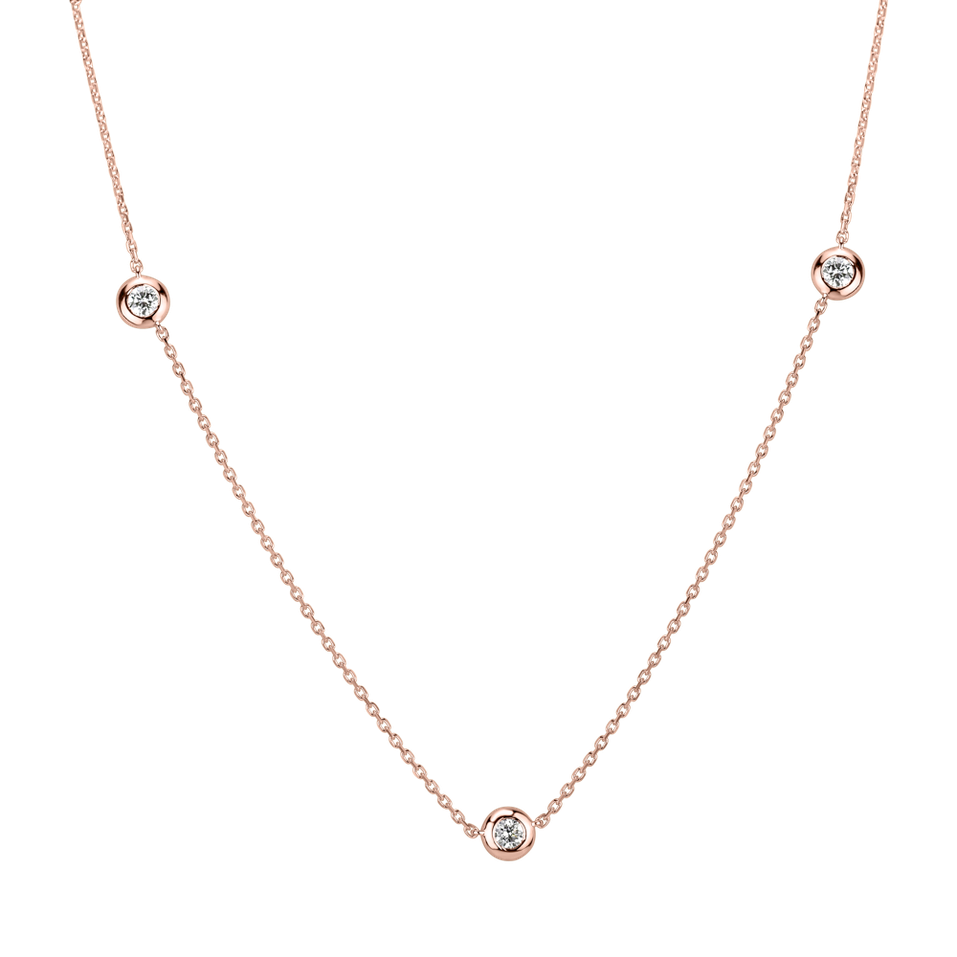 Náhrdelník s diamantmi Sparkling Dots