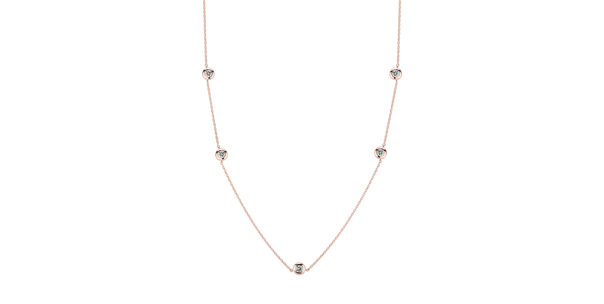 Náhrdelník s diamantmi Sparkling Dots