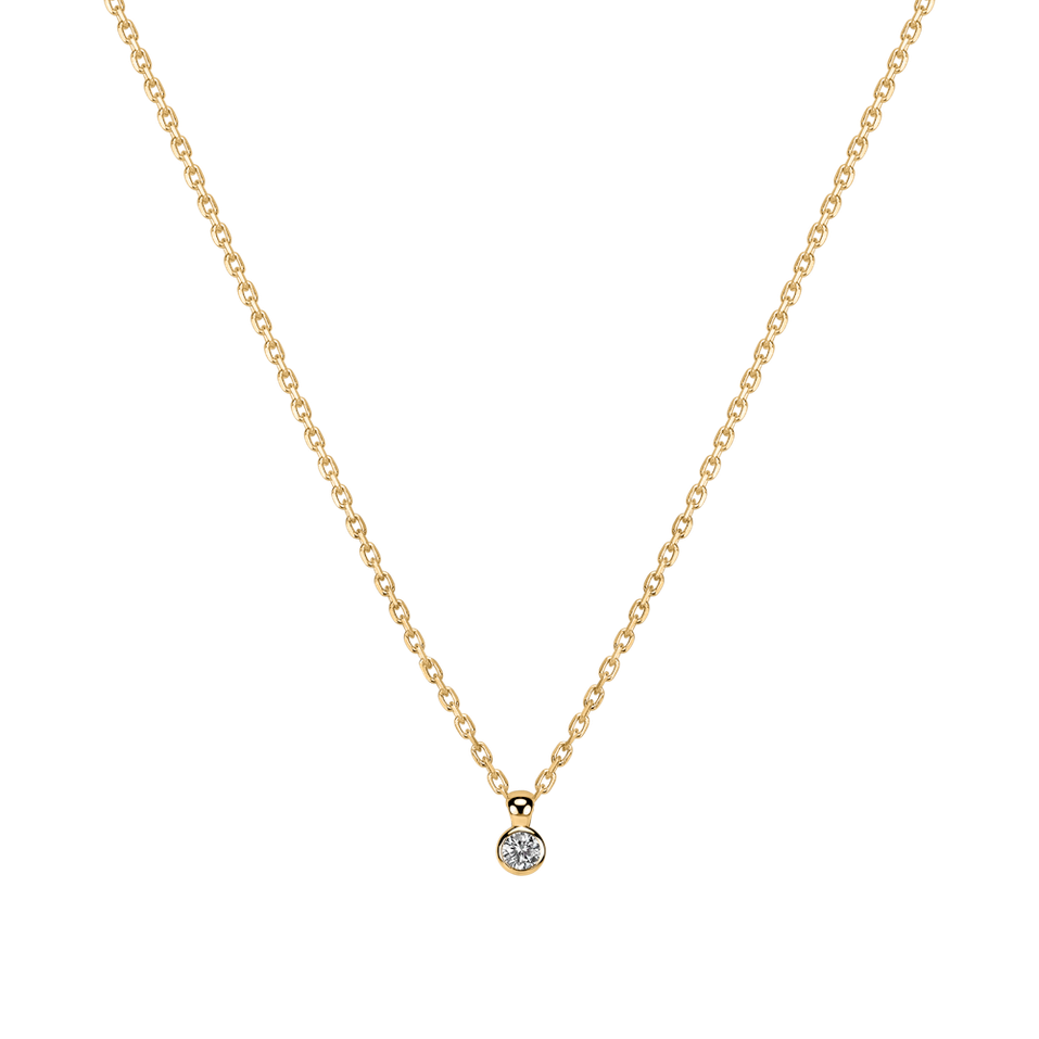 Náhrdelník s diamantom Happy Dot