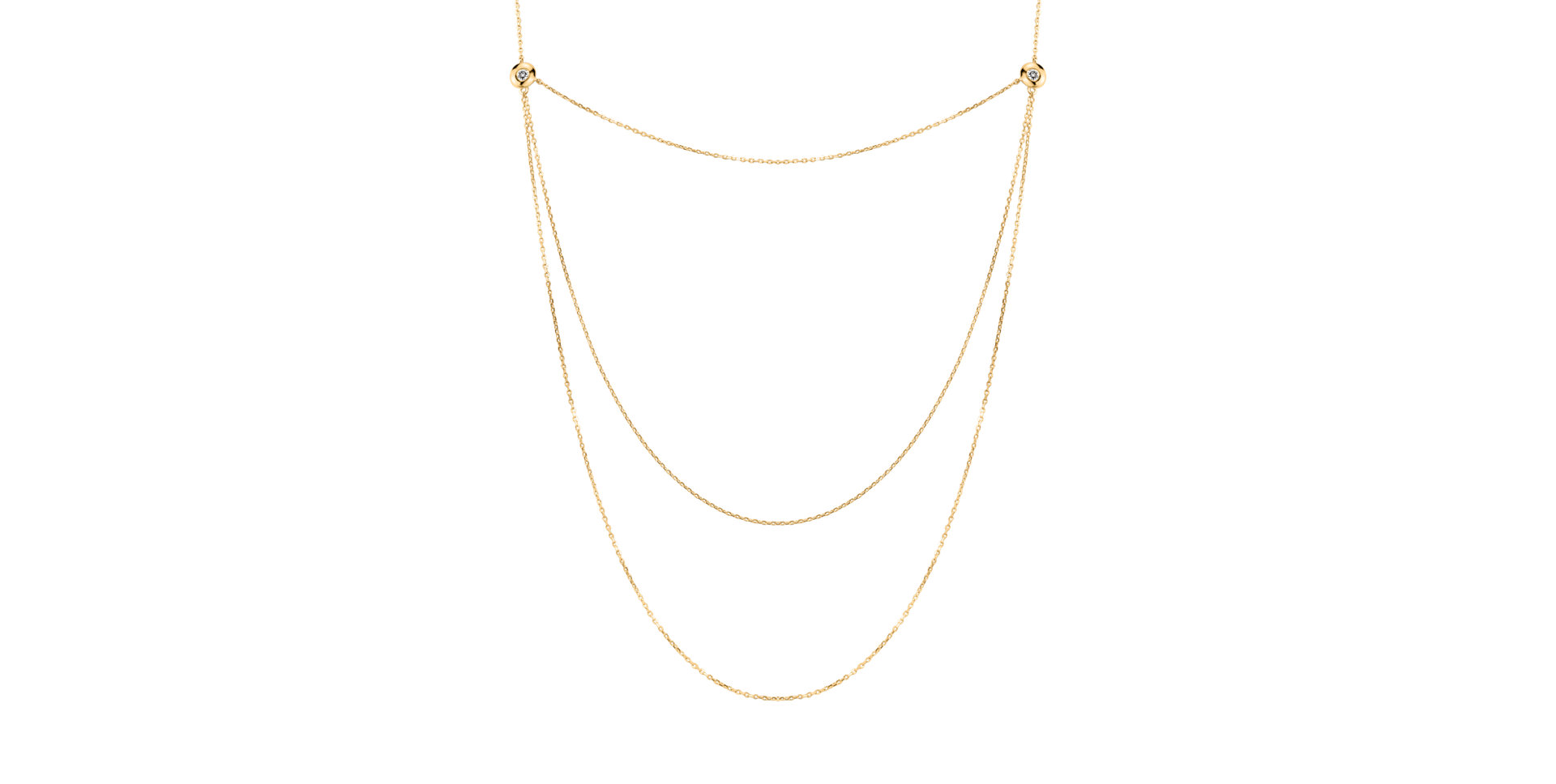 Náhrdelník s diamantmi Rain Parade