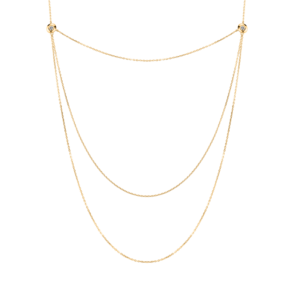 Náhrdelník s diamantmi Rain Parade