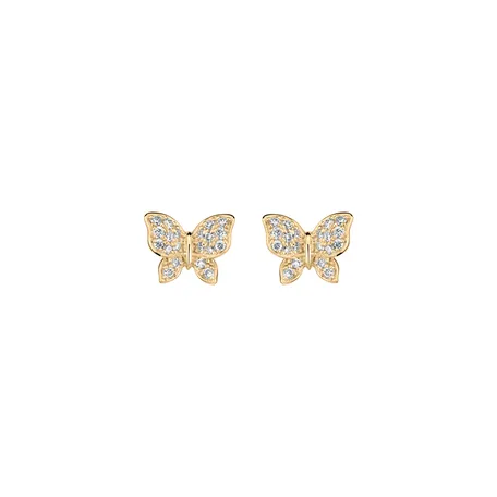 Náušnice s diamantmi Lucky Wings