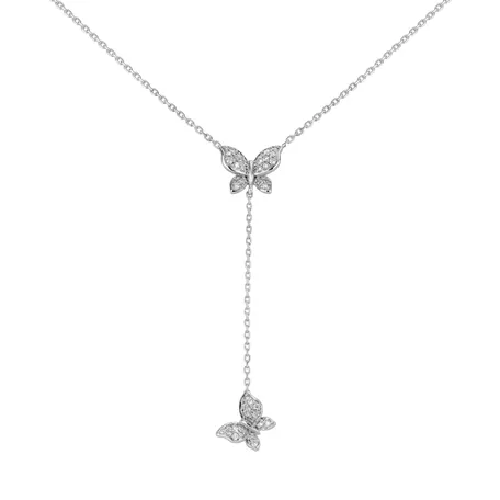 Náhrdelník s diamantmi Butterfly Soul