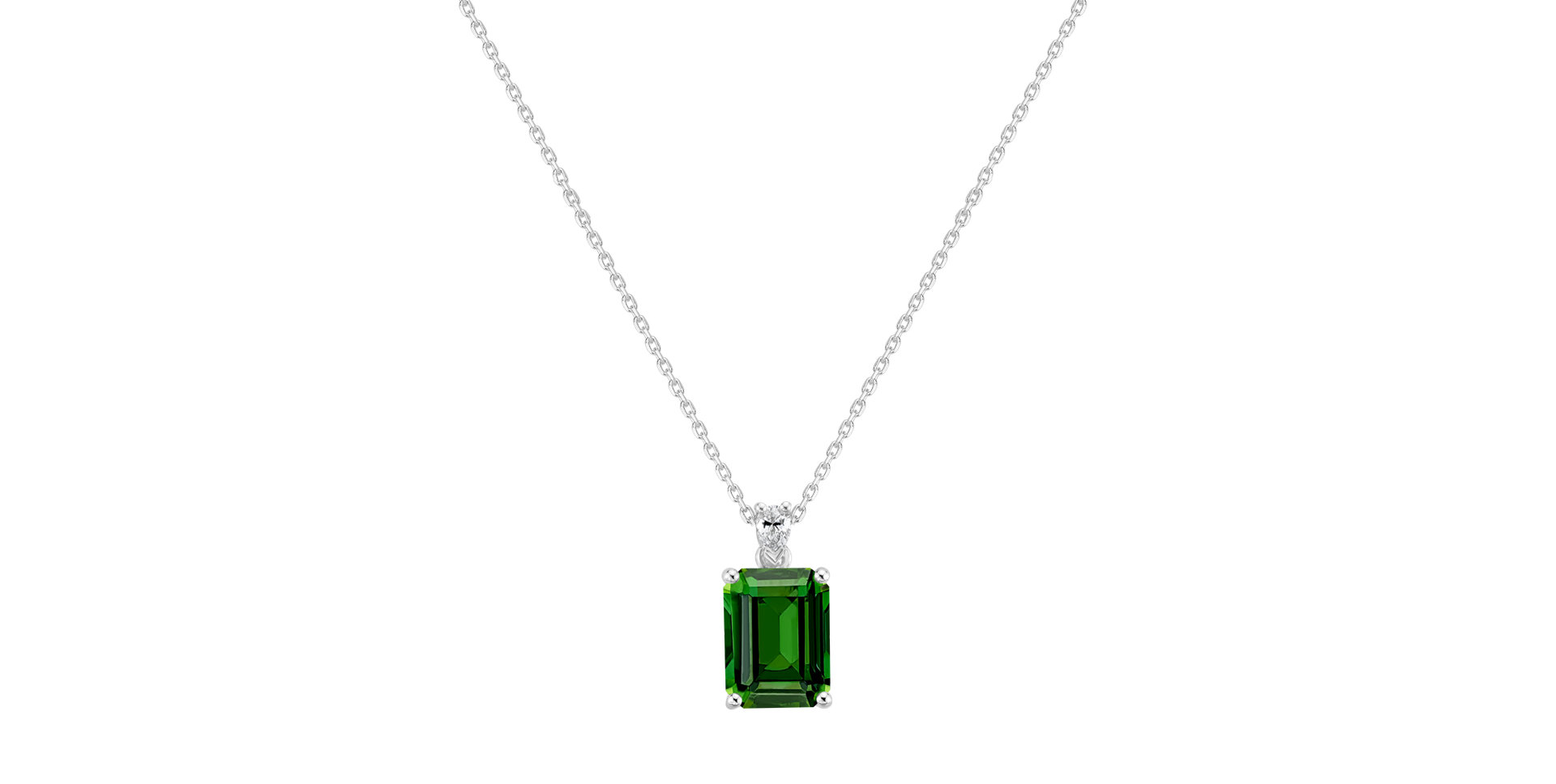 Náhrdelník s diamantom a turmalínom Royal Cordelia
