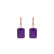 Náušnice s diamantom a ametystom Royal Cordelia2