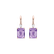Náušnice s diamantom a ametystom Royal Anne2