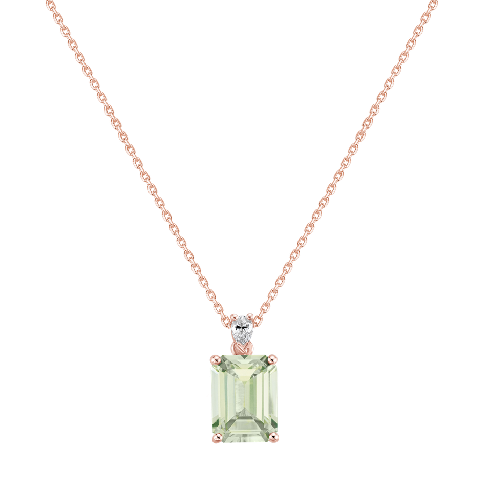 Náhrdelník s diamantom a ametystom Royal Anne