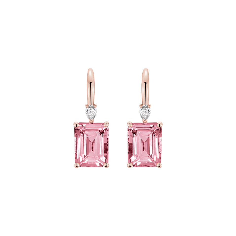 Náušnice s diamantom a turmalínom Royal Anne