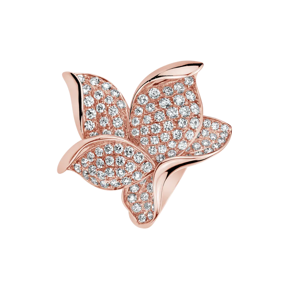 Prsteň s diamantmi Fleur de Lume
