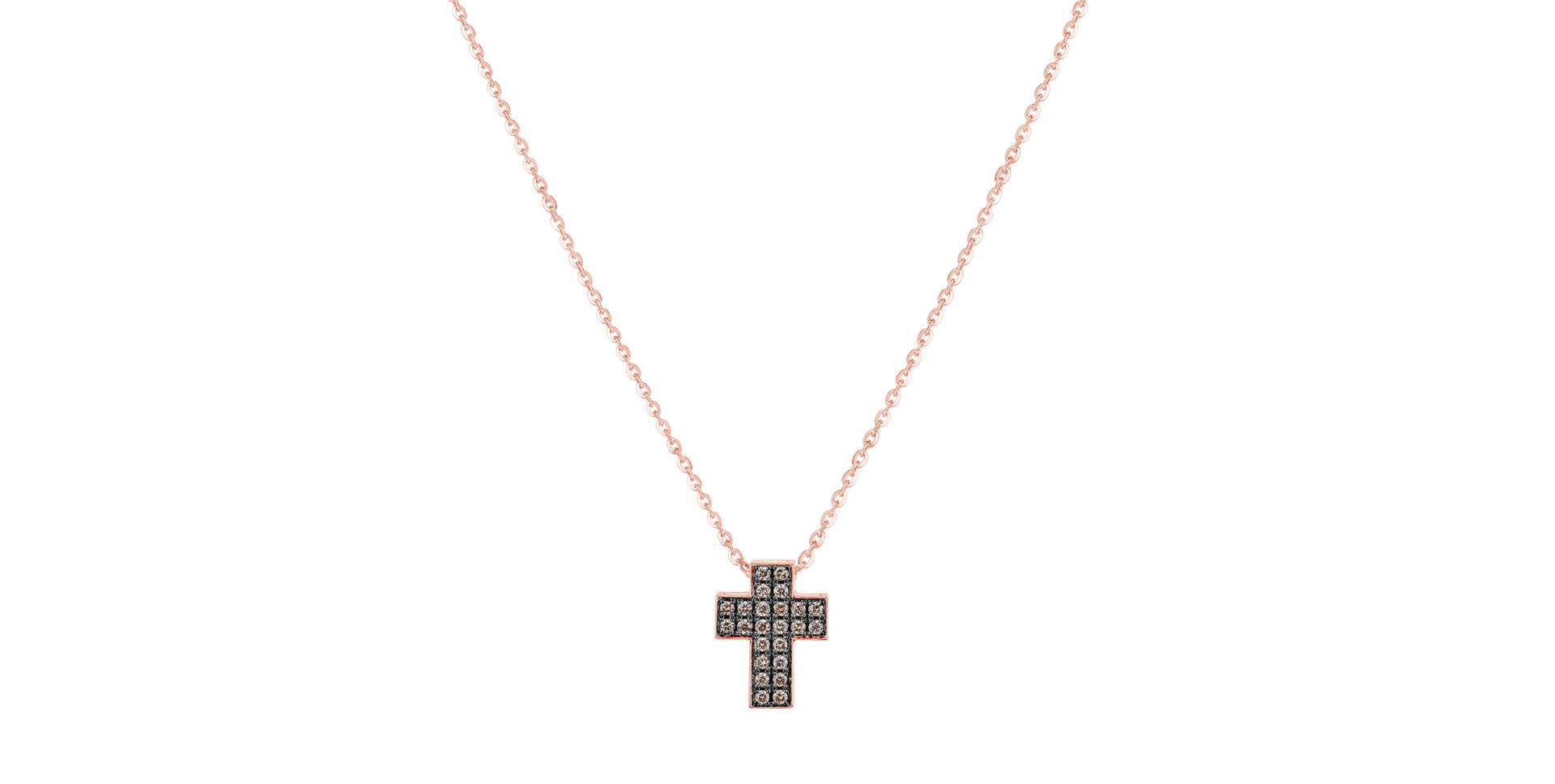 Náhrdelník s diamantmi Divine Cross