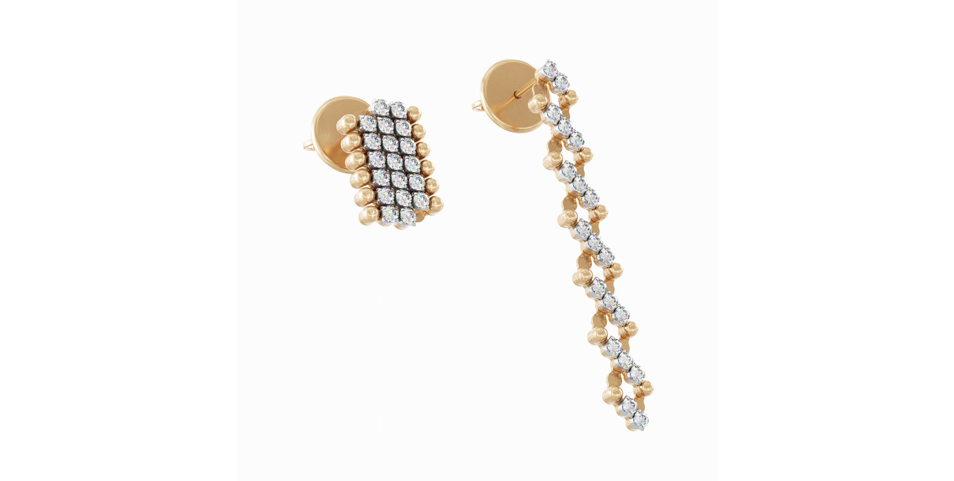 Náušnice s diamantmi Brevetto