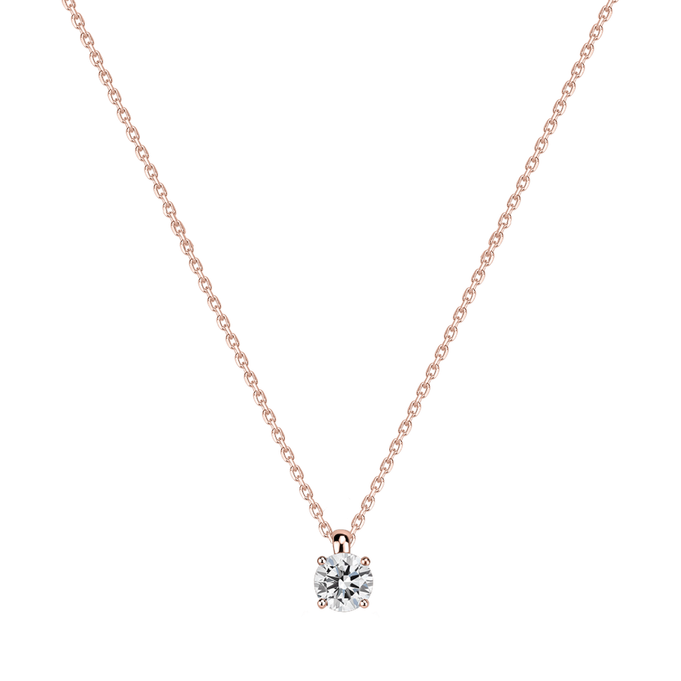 Náhrdelník s diamantom Soft Light