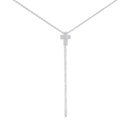 Náhrdelník s diamantmi Divine Cross