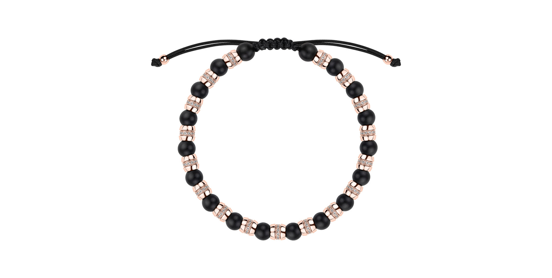 Náramok s diamantmi a achátmi Noctrelia