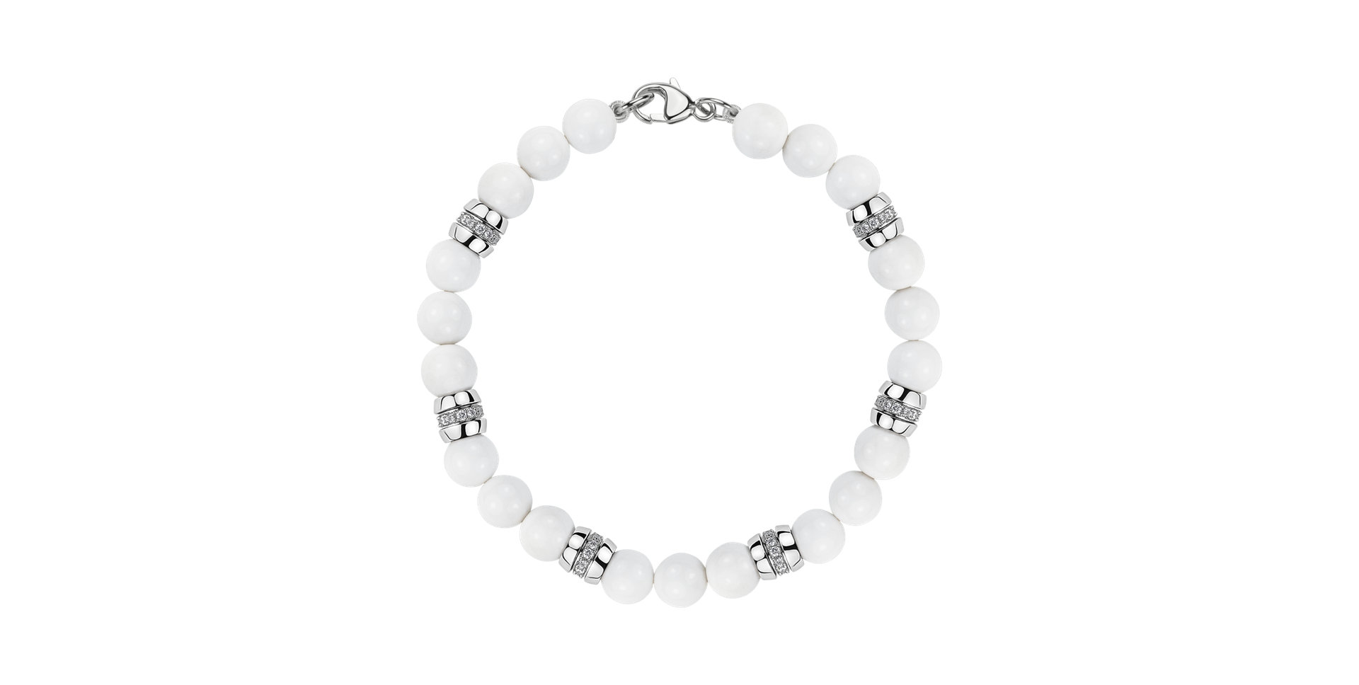 Náramok s diamantmi a achátmi Moonlace