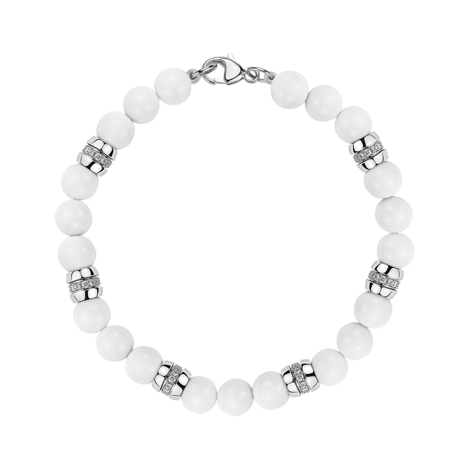 Náramok s diamantmi a achátmi Moonlace
