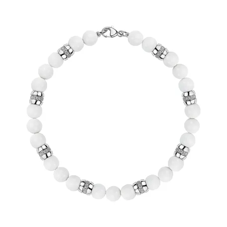 Náramok s diamantmi a achátmi Moonlace