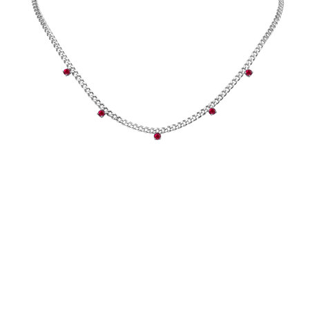 Náhrdelník s rubínmi Lucky Raindrops