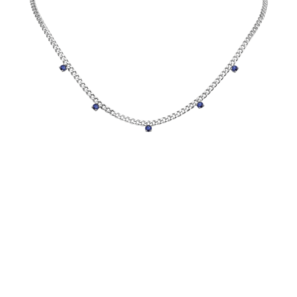 Náhrdelník so zafírmi Lucky Raindrops