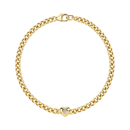 Náramok s diamantom Heartline