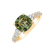 Prsteň s diamantmi a turmalínom Seafoam Spark2