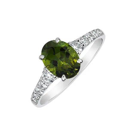 Prsteň s diamantmi a turmalínom Shimmering dazzle