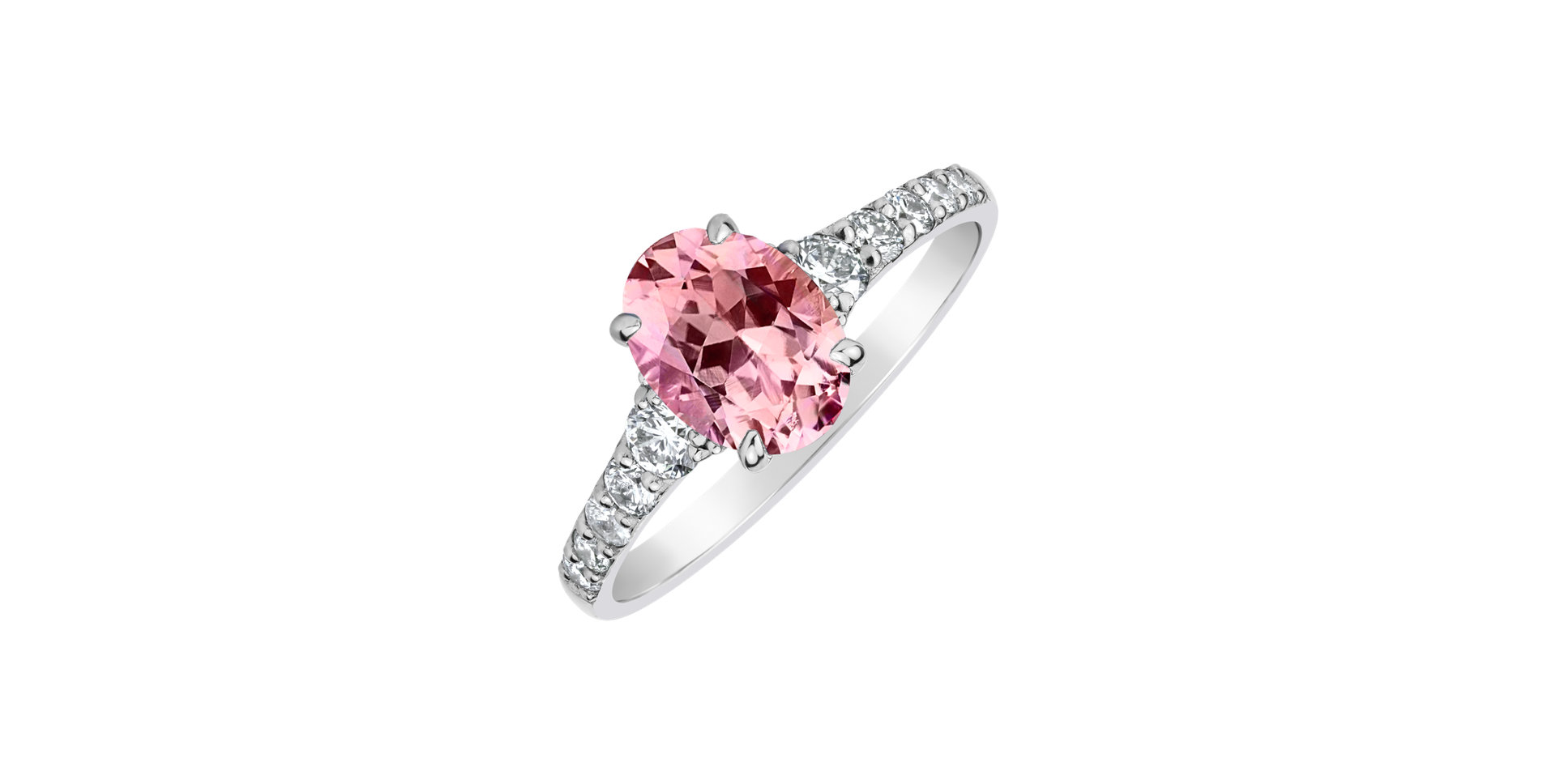 Prsteň s diamantmi a turmalínom Shimmering dazzle
