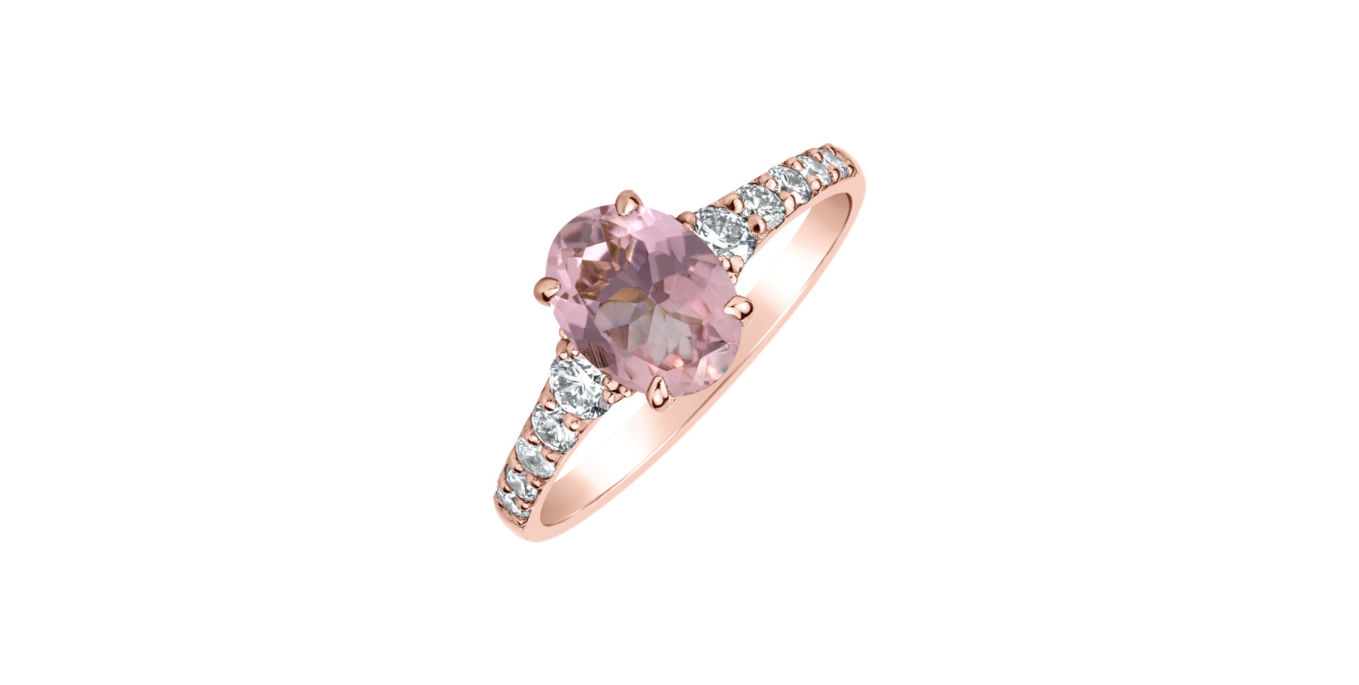 Prsteň s diamantmi a turmalínom Shimmering Dazzle